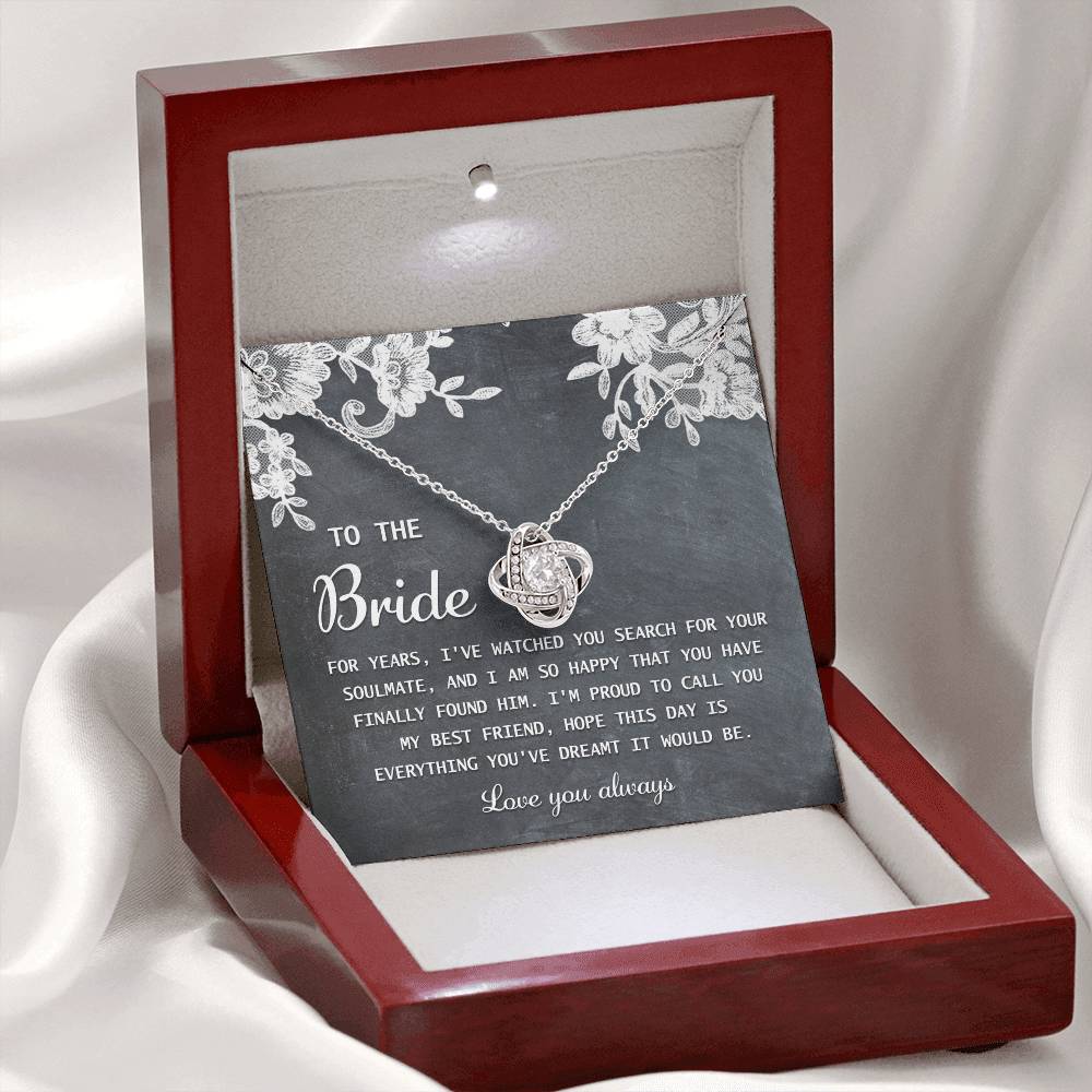 This Day - Love Knot Necklace For Bride From Best Friend