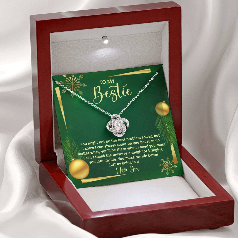 I Know I Can Always Count On You - Love Knot Necklace For Bestie For Christmas