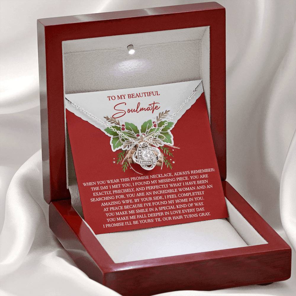 My Missing Piece - Love Knot Necklace For Soulmate For Christmas