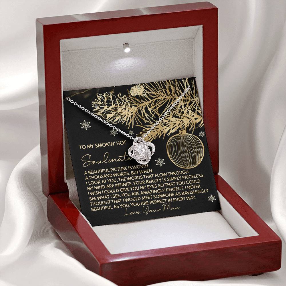Amazingly Perfect - Love Knot Necklace For Soulmate For Christmas