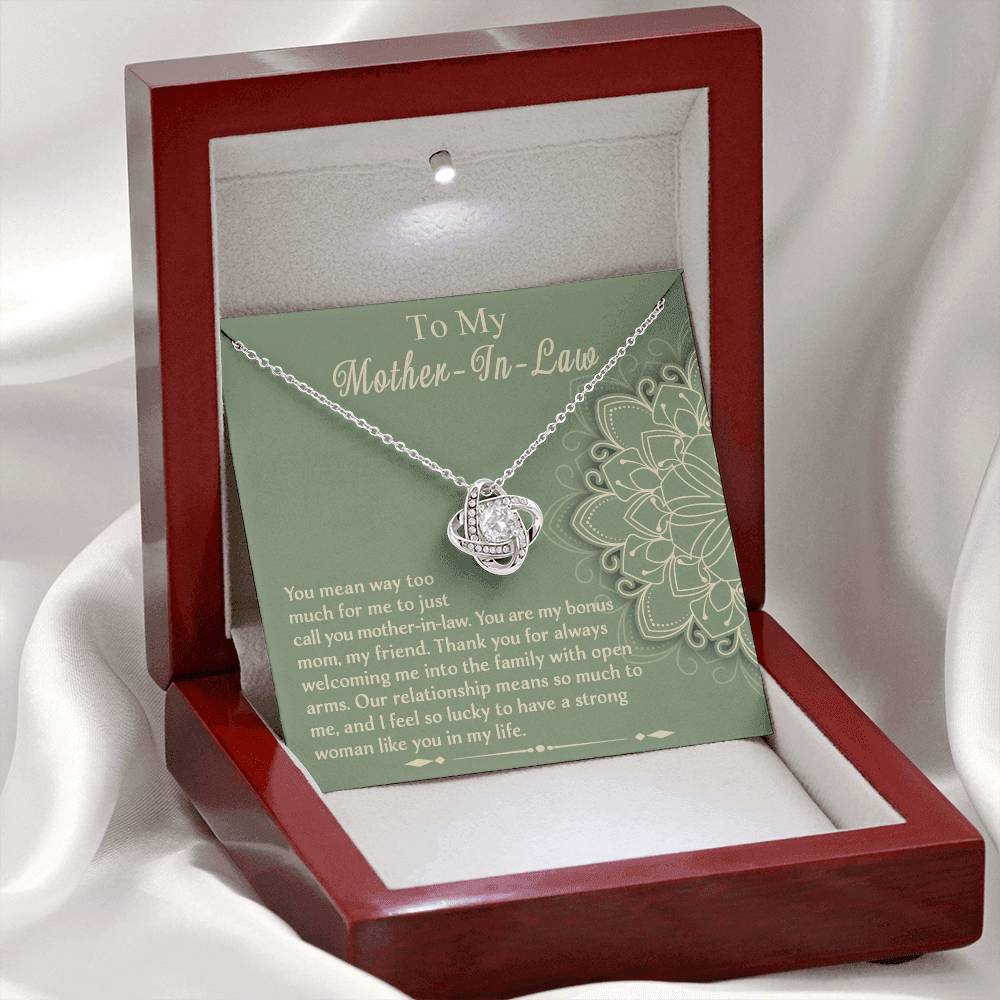 Strong Woman Like You - Love Knot Necklace For Mother-In-Law