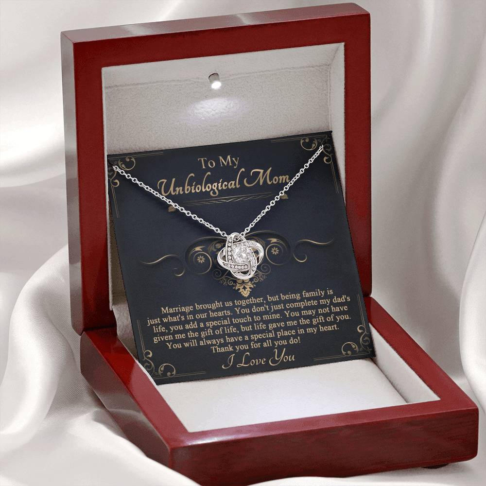 Special Place In My Heart - Love Knot Necklace For Bonus Mom
