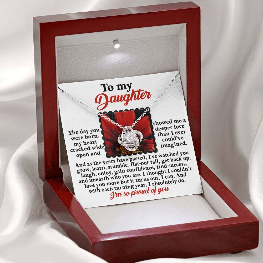 A Deeper Love - Love Knot Necklace For Daughter