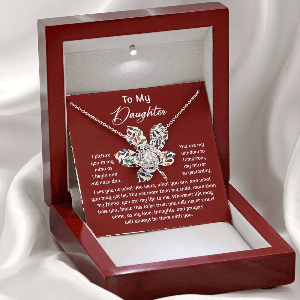 Window To Tomorrow - Love Knot Necklace For Daughter
