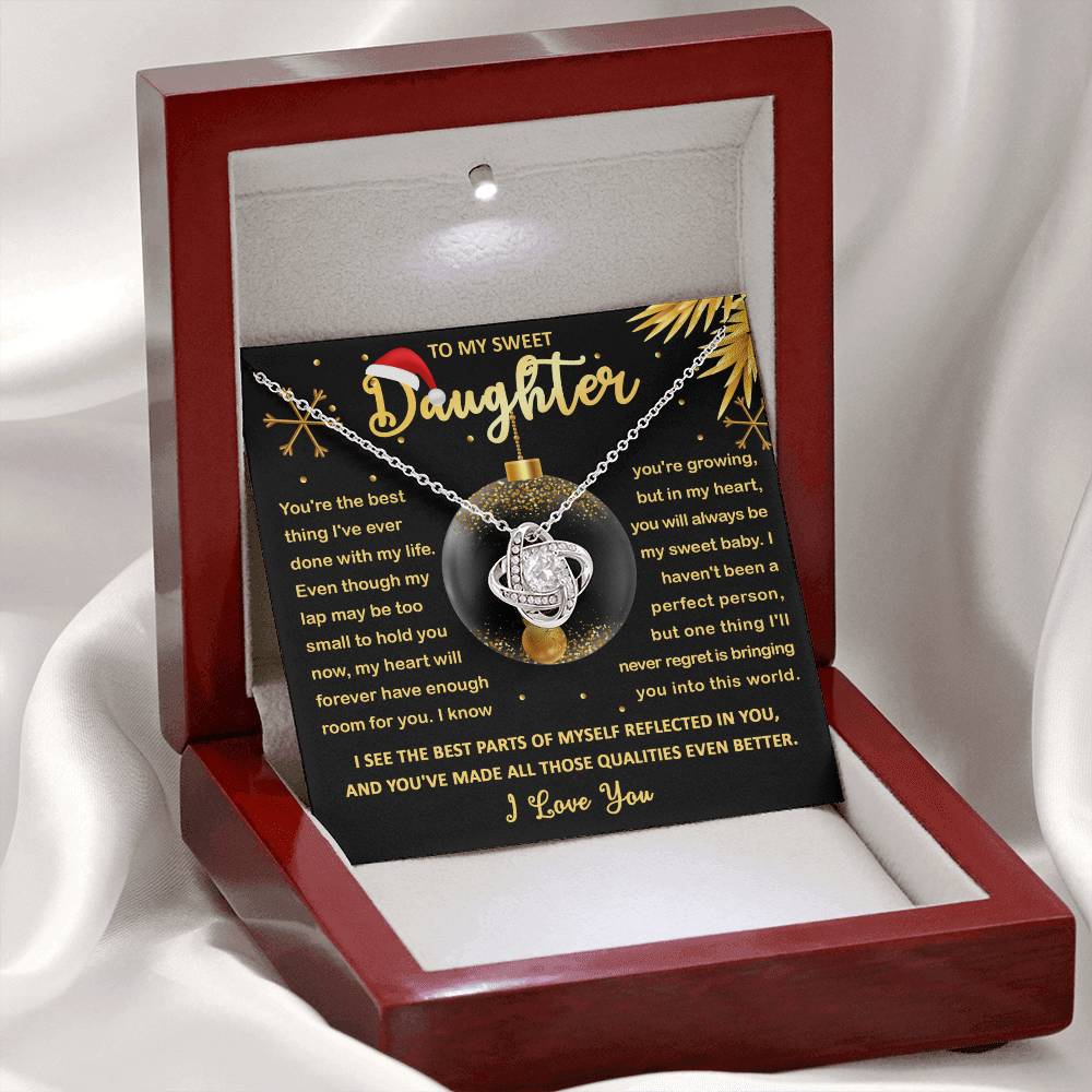 My Sweet Baby - Love Knot Necklace For Daughter For Christmas