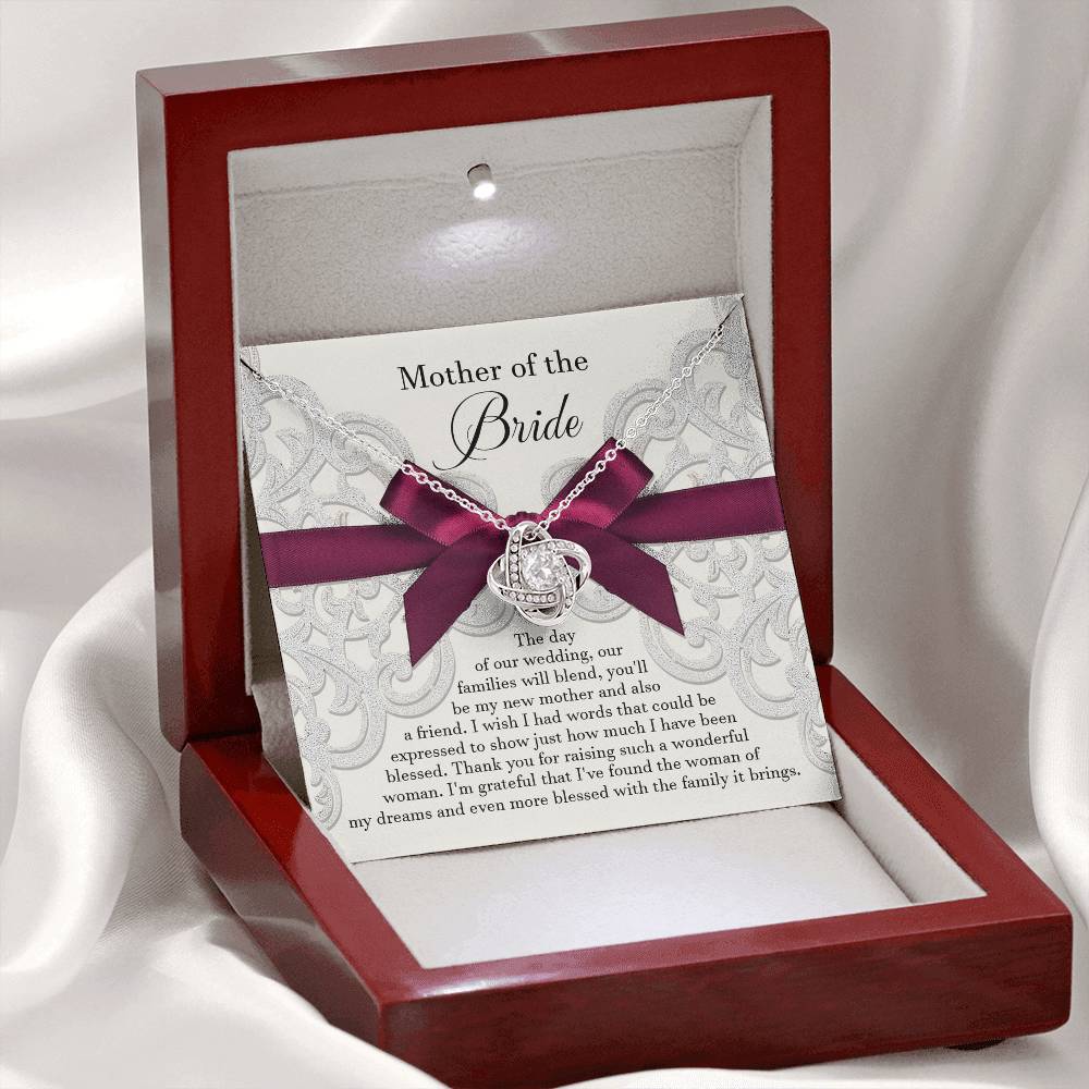 My New Mother - Love Knot Necklace For Bride's Mother