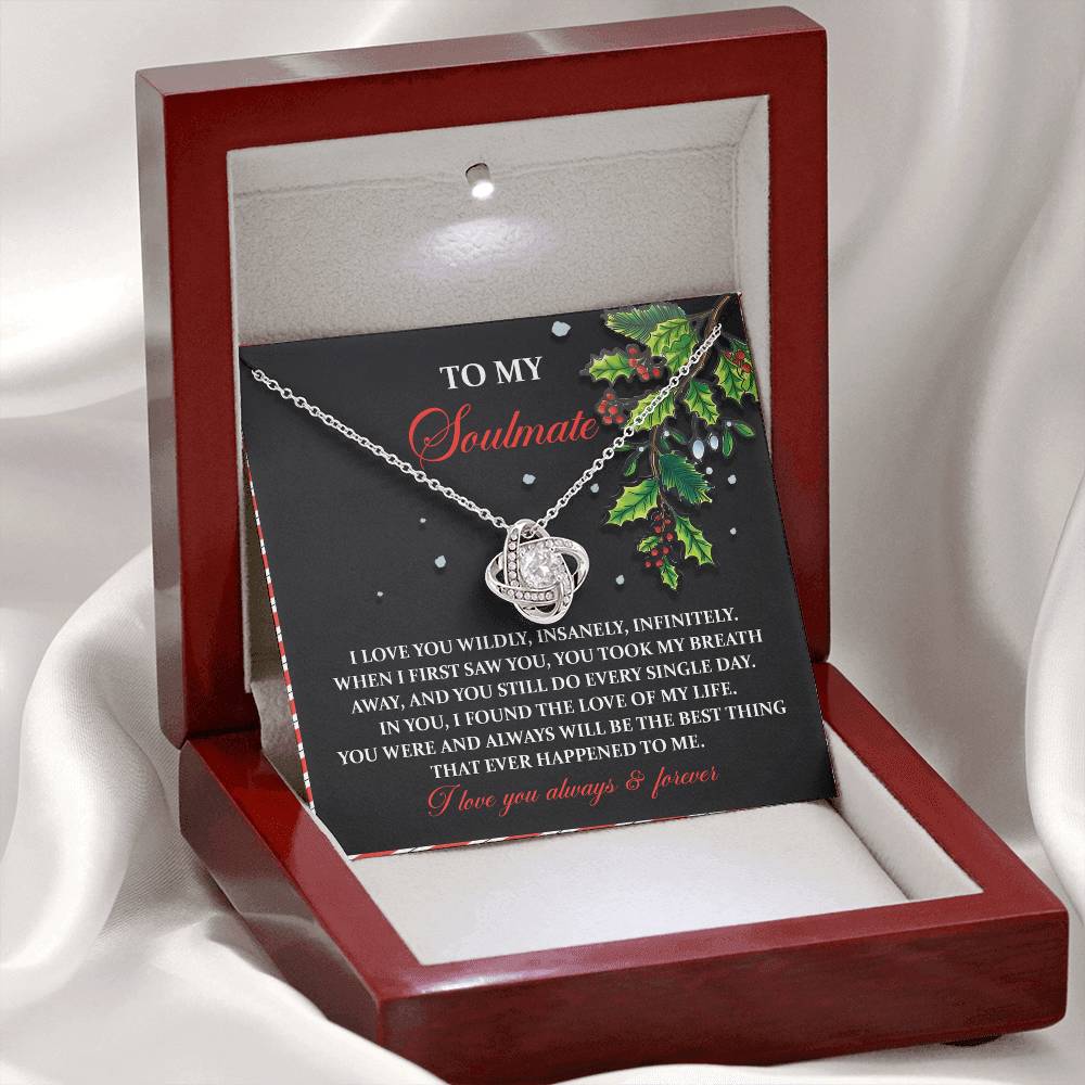 Love Of My Life - Love Knot Necklace For Soulmate For Christmas