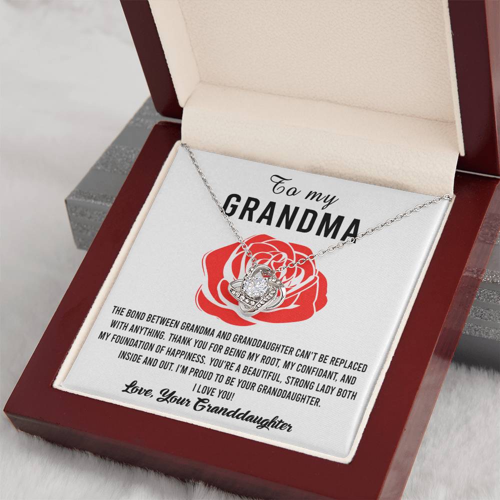 My Foundation Of Happiness - Love Knot Necklace For Grandma