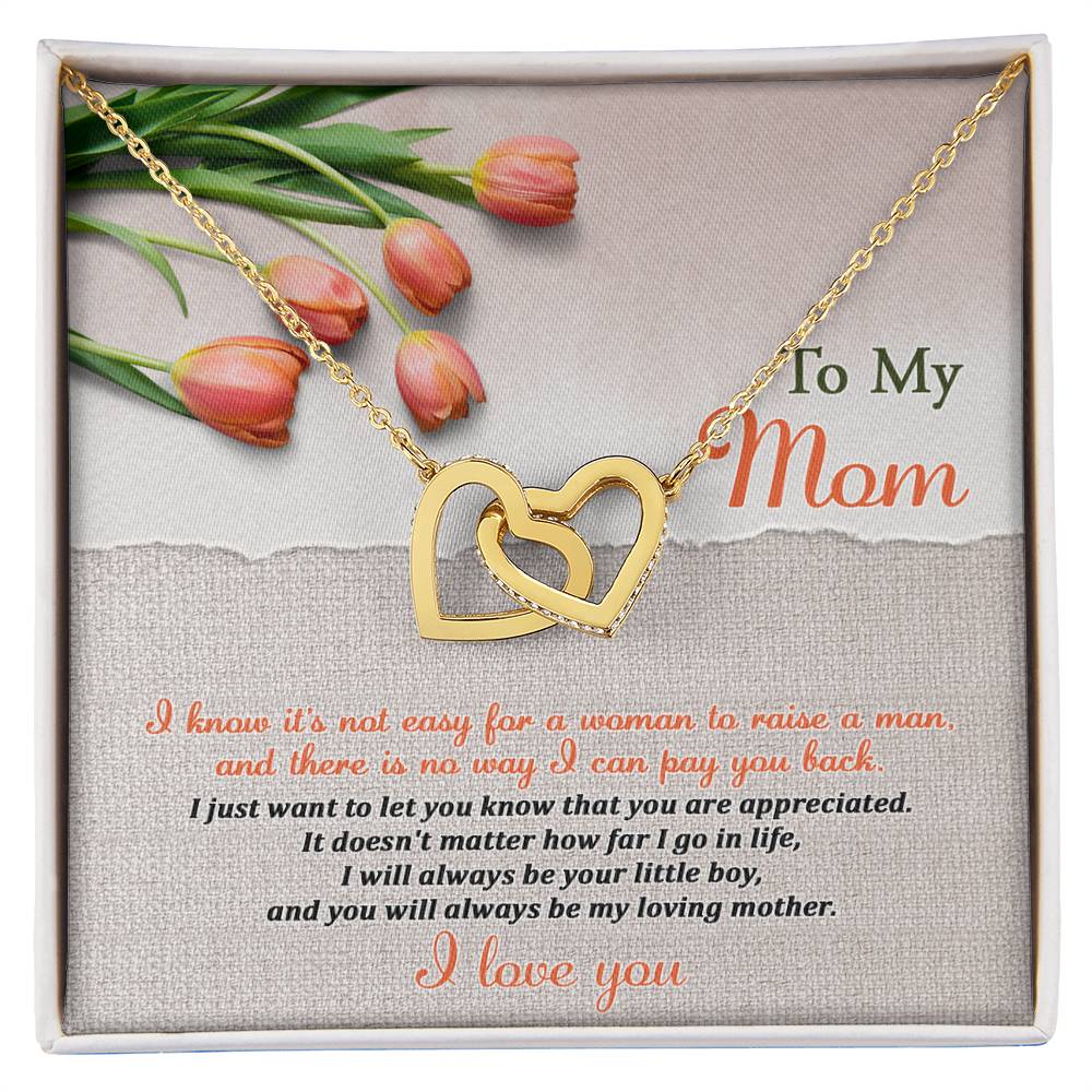 Always Your Little Boy - Interlocking Hearts Necklace For Mom