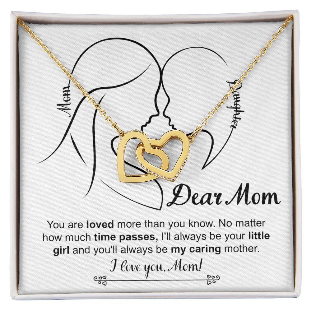 Your Little Girl - Interlocking Hearts Necklace For Mom