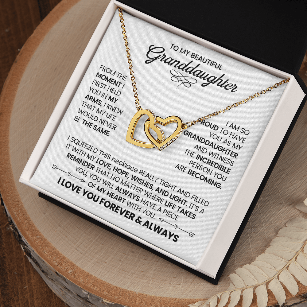 Love & Light Interlocking Hearts Necklace For Granddaughter