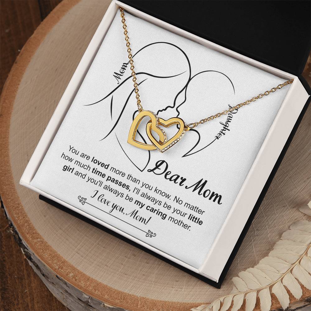 Your Little Girl - Interlocking Hearts Necklace For Mom