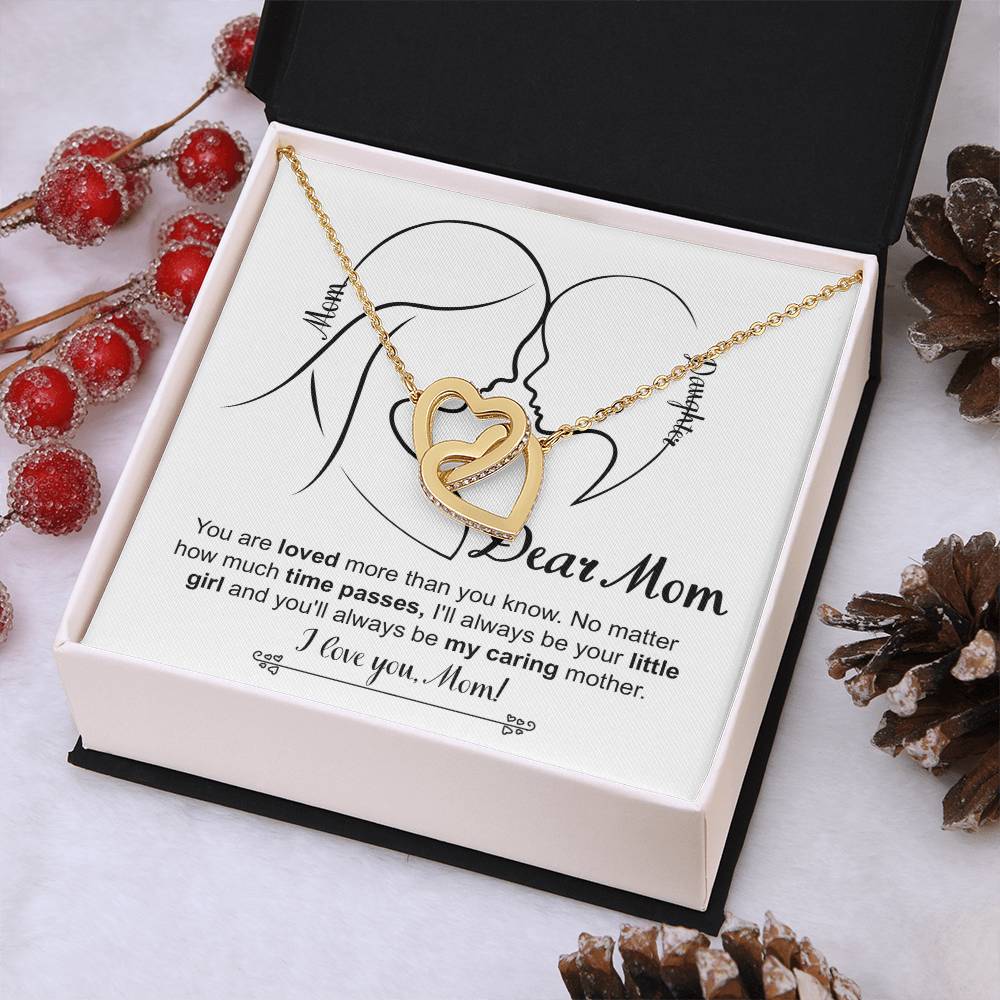 Your Little Girl - Interlocking Hearts Necklace For Mom