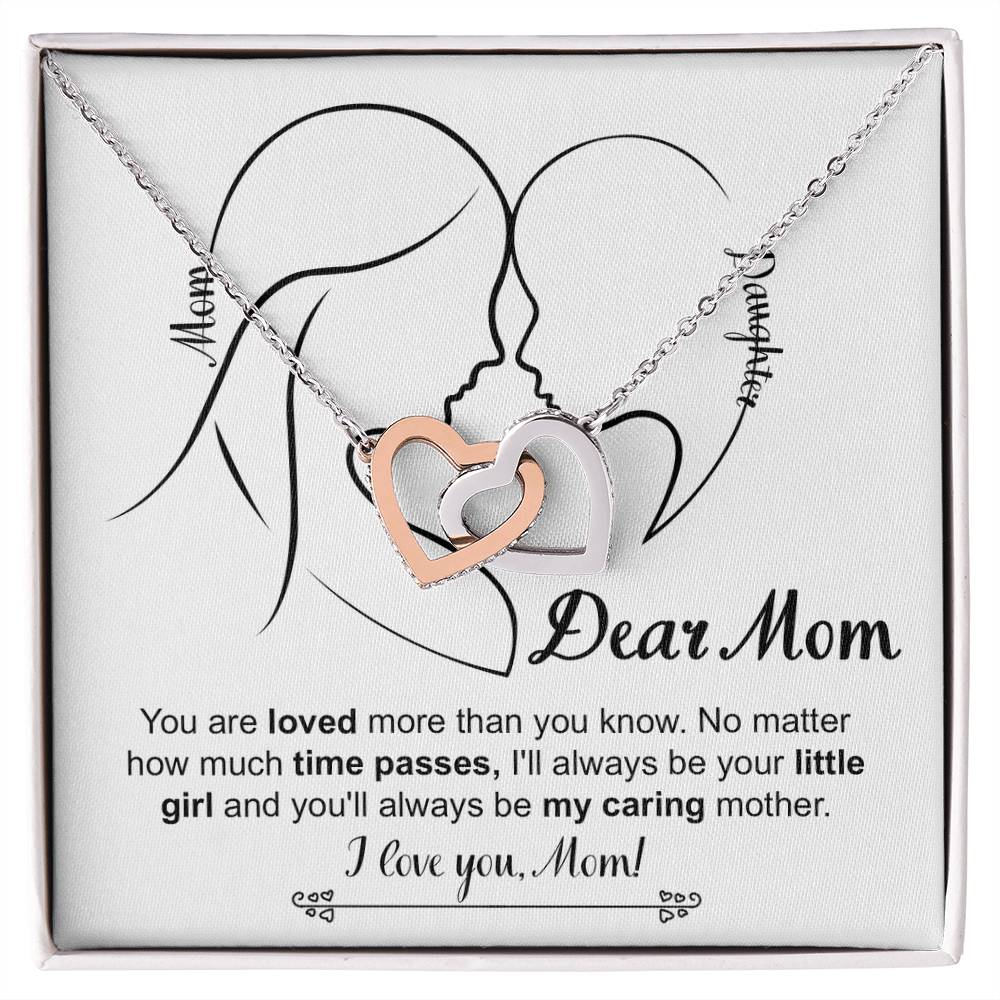 Your Little Girl - Interlocking Hearts Necklace For Mom