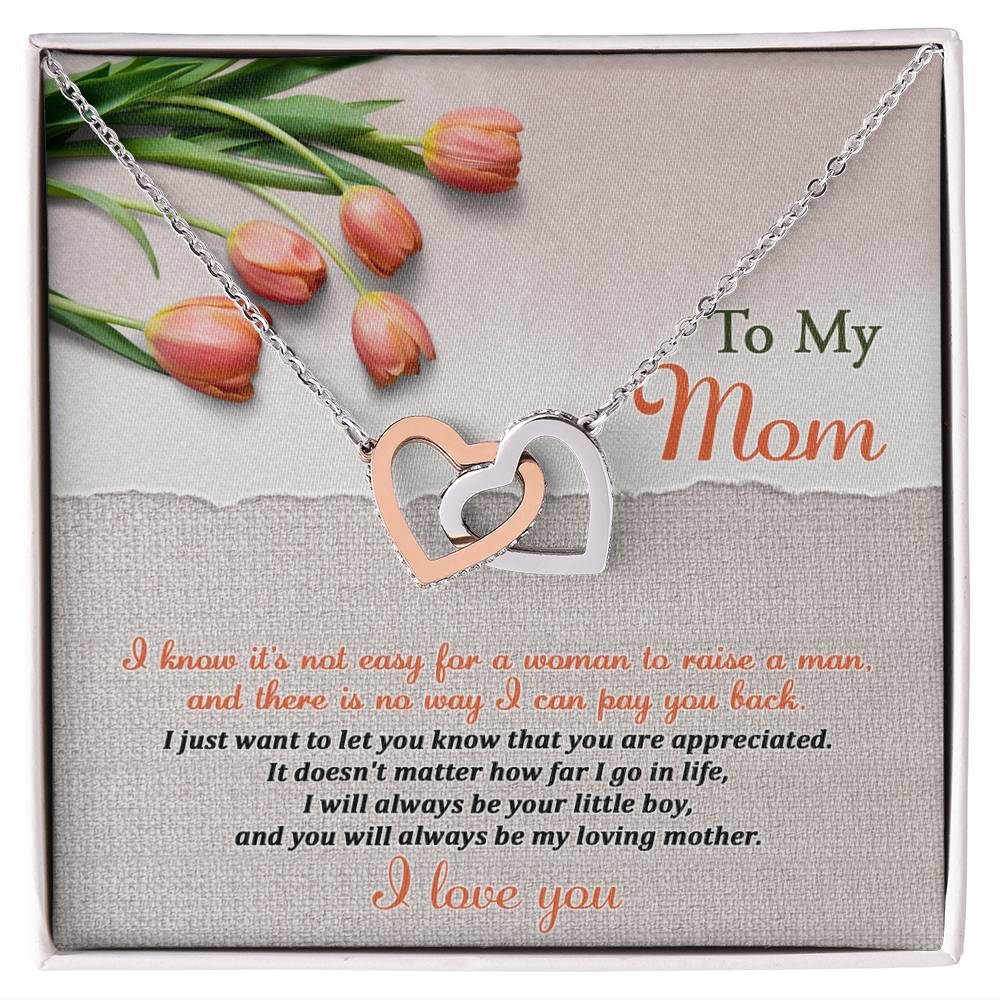 Always Your Little Boy - Interlocking Hearts Necklace For Mom