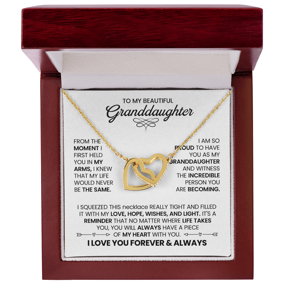 Love & Light Interlocking Hearts Necklace For Granddaughter