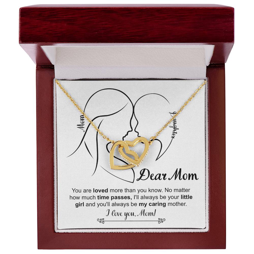 Your Little Girl - Interlocking Hearts Necklace For Mom