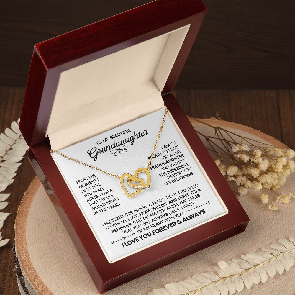 Love & Light Interlocking Hearts Necklace For Granddaughter