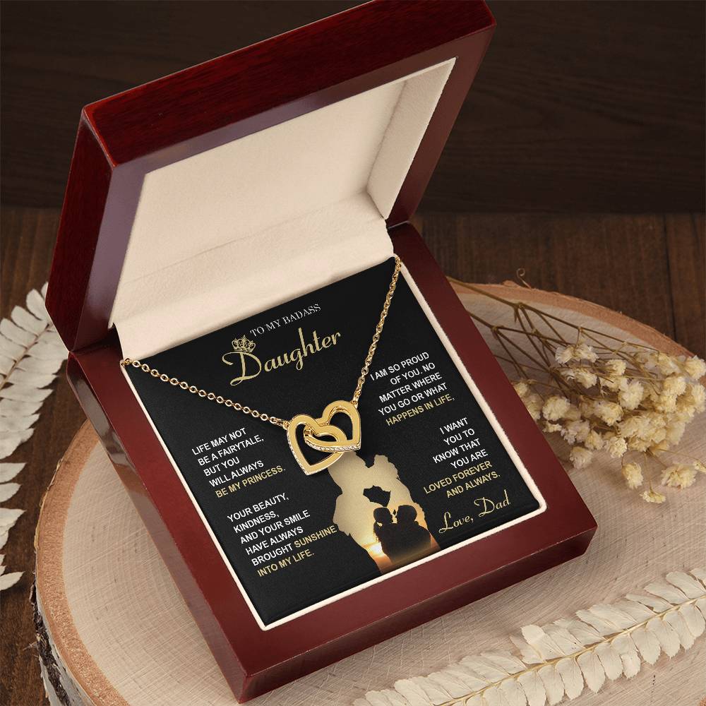 Always My Princess - Interlocking Hearts Necklace For Daughter
