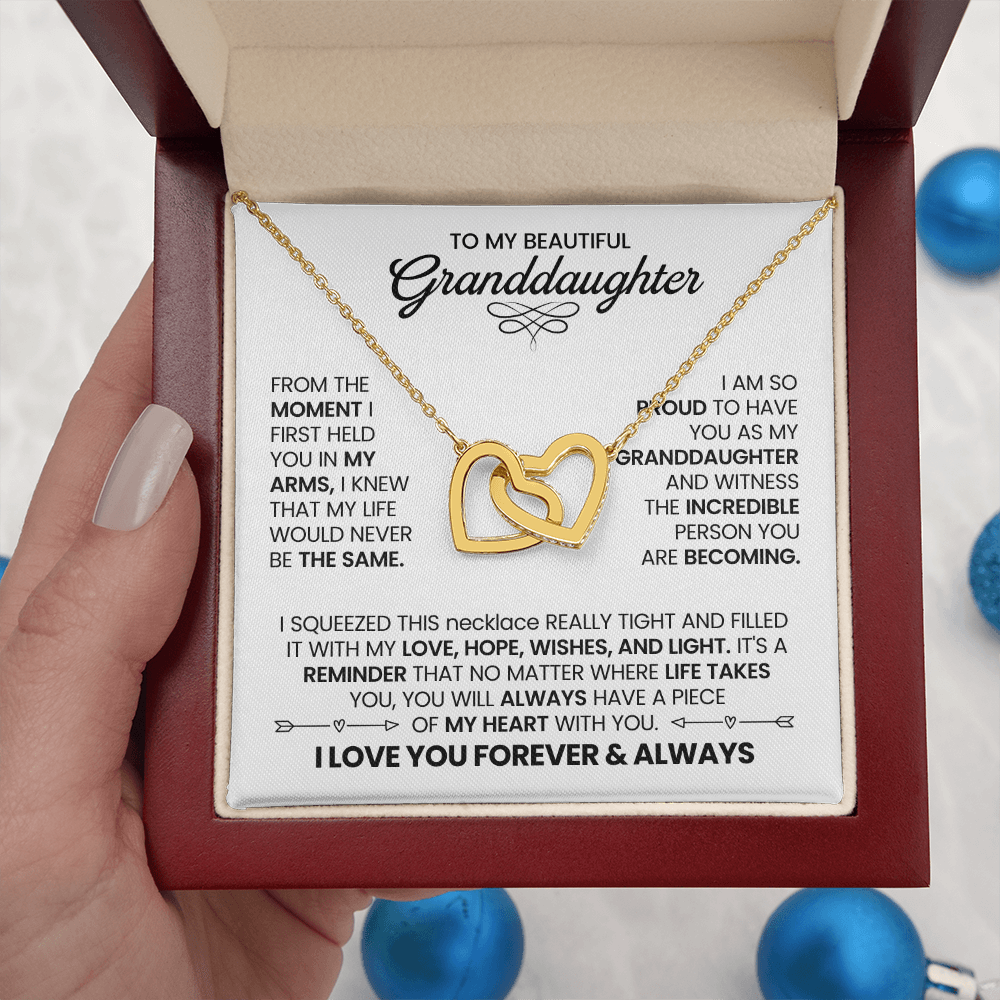Love & Light Interlocking Hearts Necklace For Granddaughter