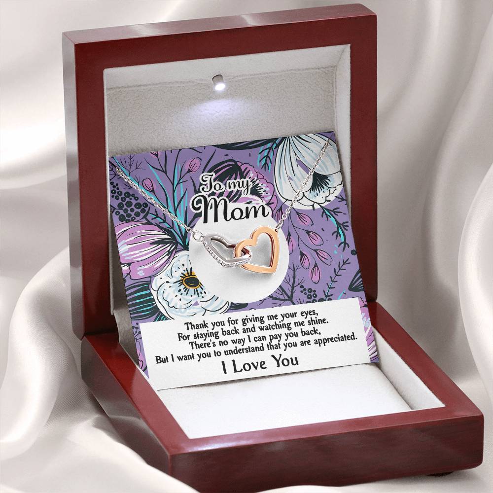 You Are Appreciated - Interlocking Hearts Necklace For Mom
