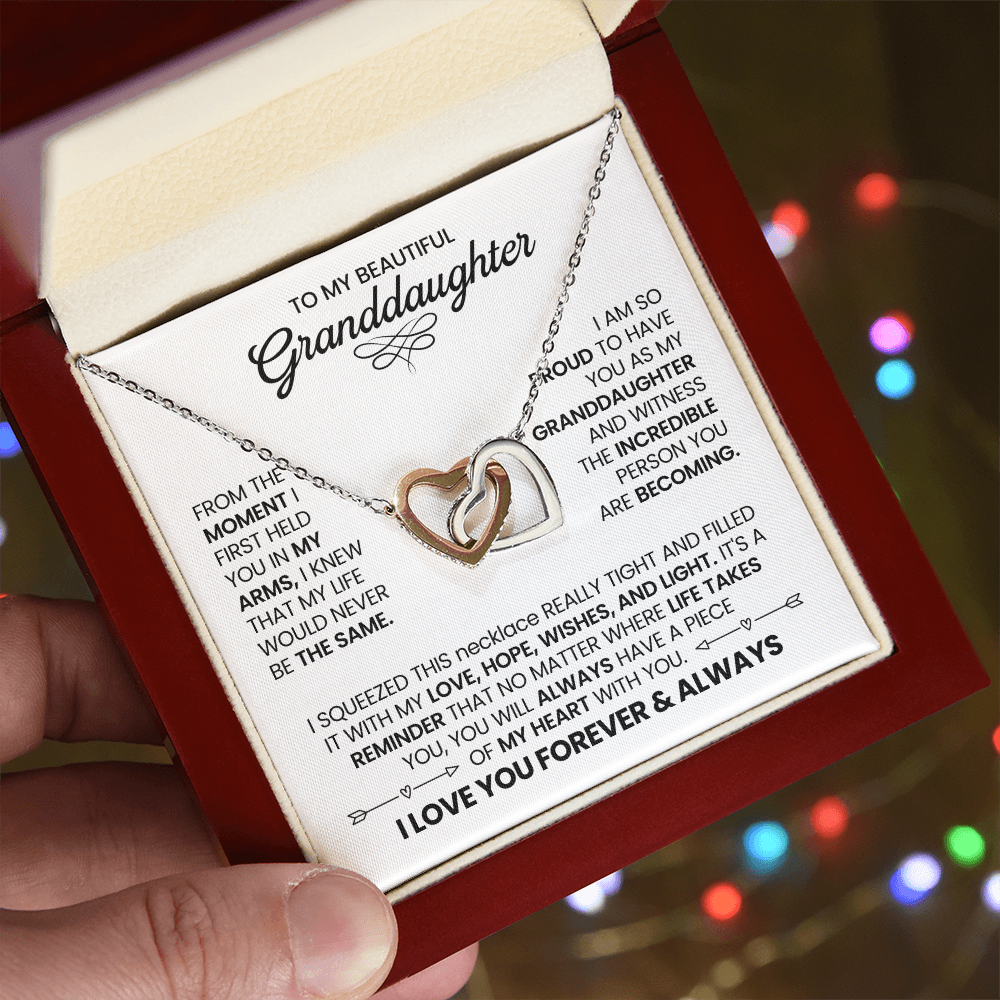 Love & Light Interlocking Hearts Necklace For Granddaughter