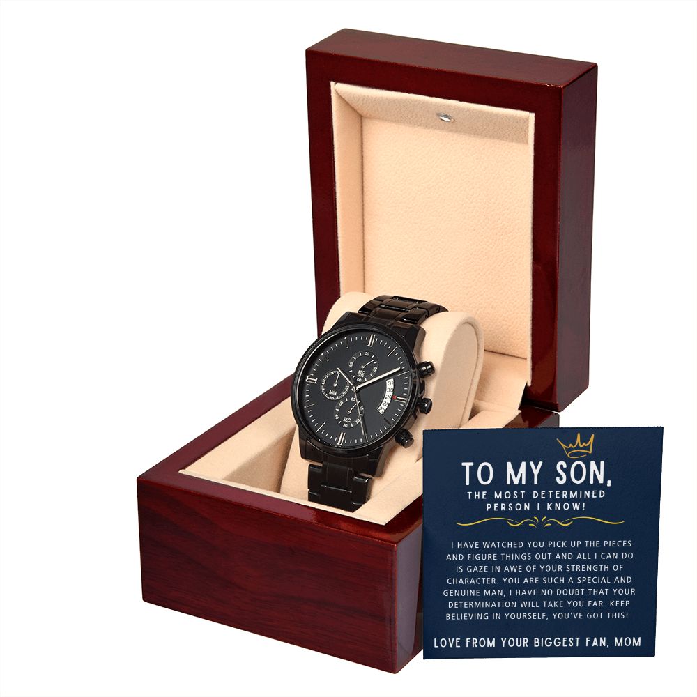 You've Got This - Black Chronograph Watch For Son