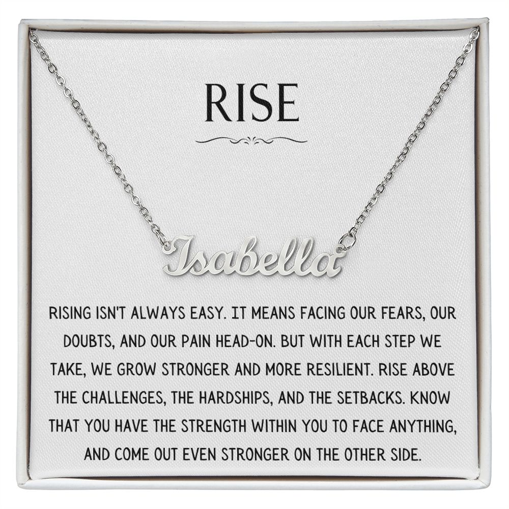 Rise Necklace - Personalized Name Necklace