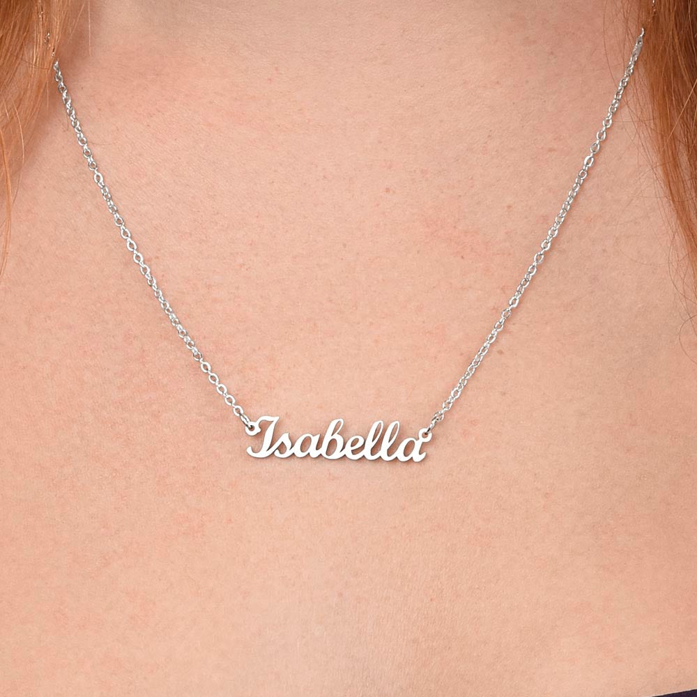 Strength Necklace - Personalized Name Necklace