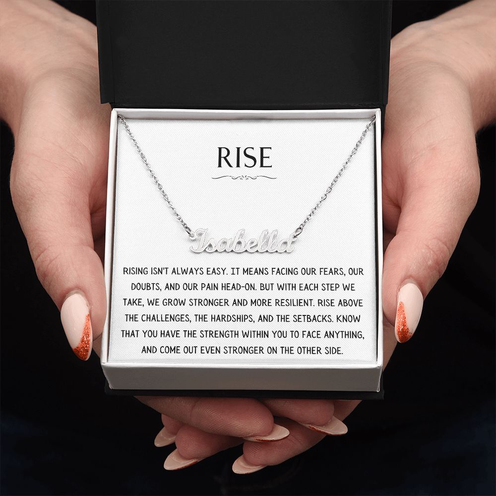 Rise Necklace - Personalized Name Necklace