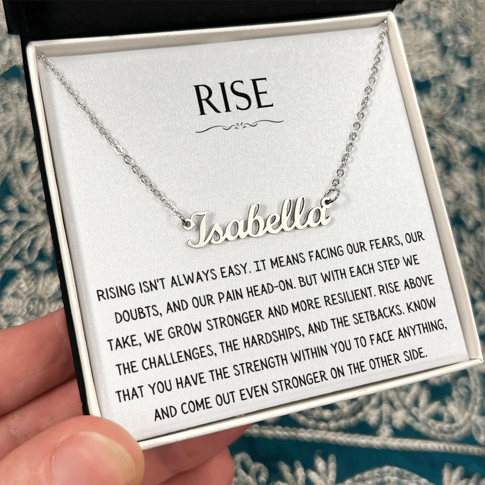 Rise Necklace - Personalized Name Necklace