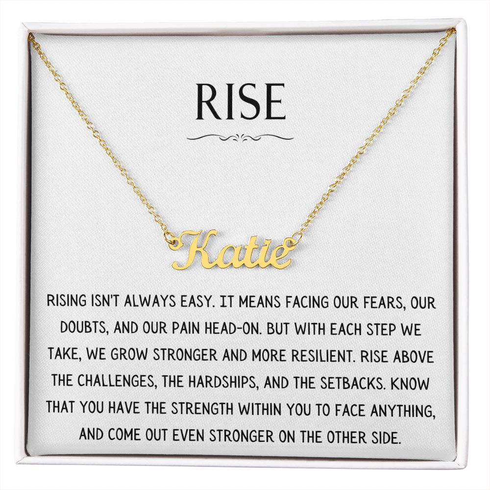 Rise Necklace - Personalized Name Necklace
