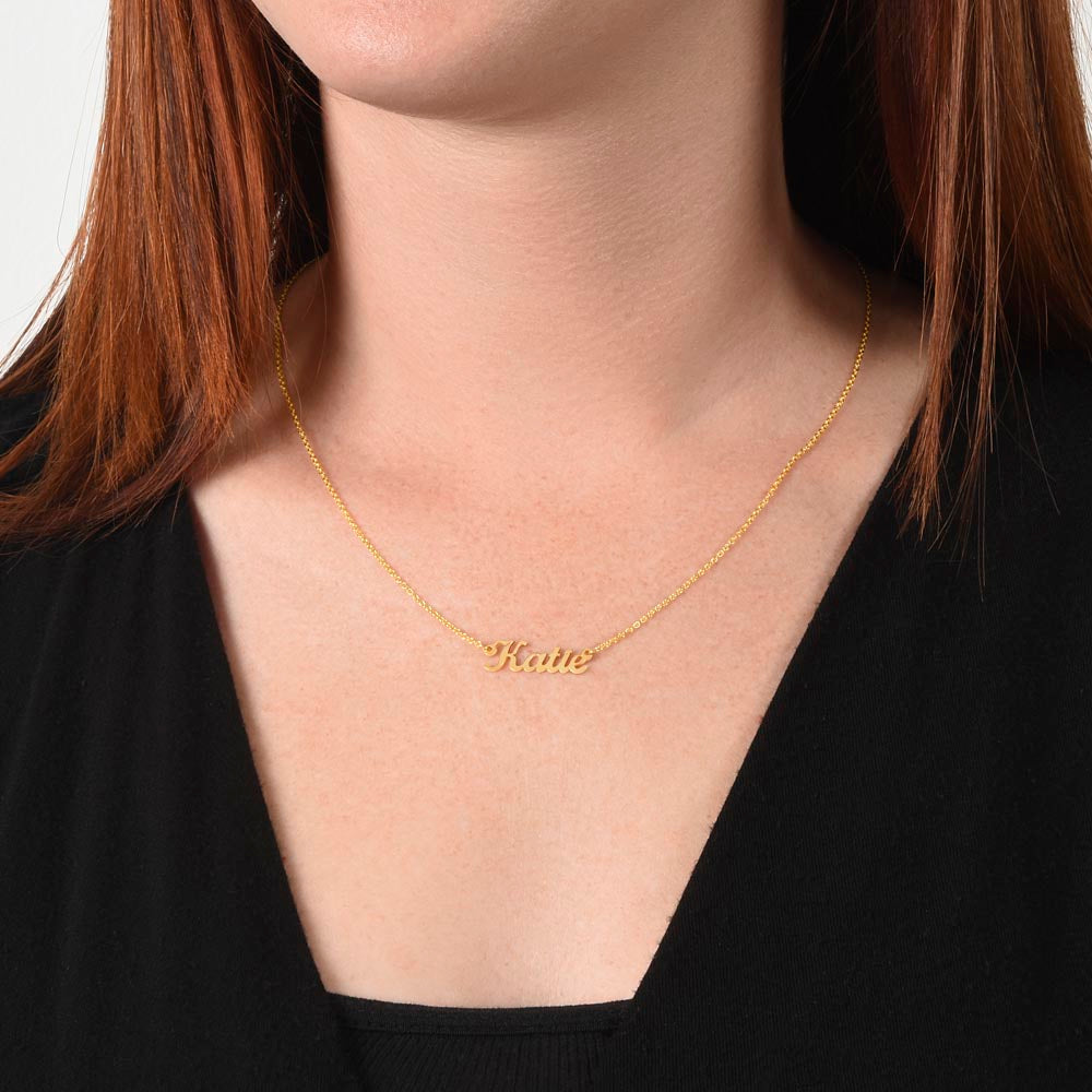 Strength Necklace - Personalized Name Necklace