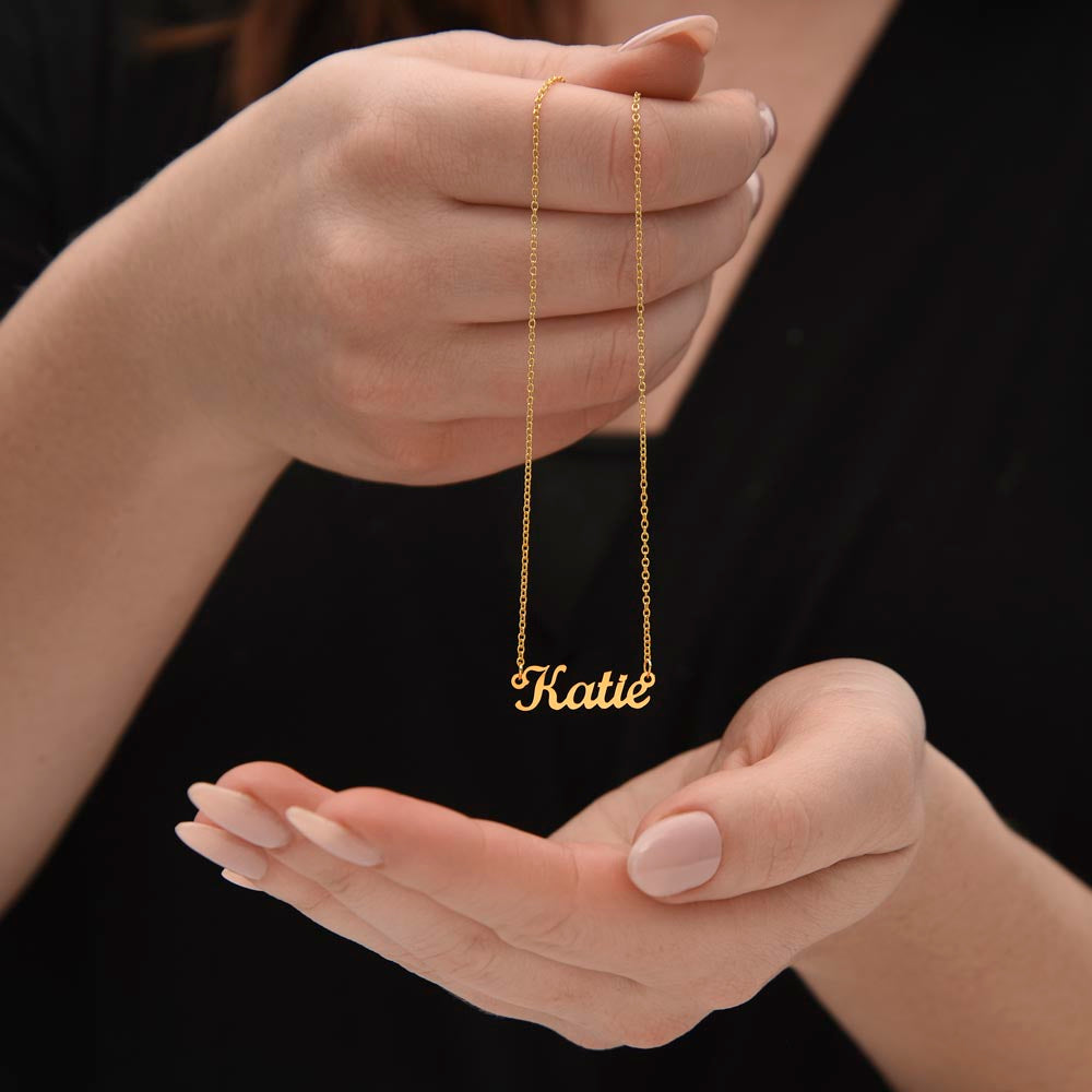 One Step At A Time Necklace - Personalized Name Necklace