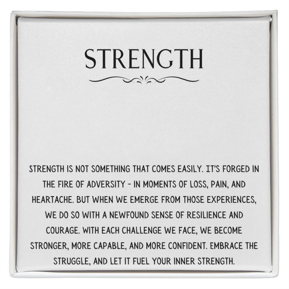 Strength Necklace - Personalized Name Necklace