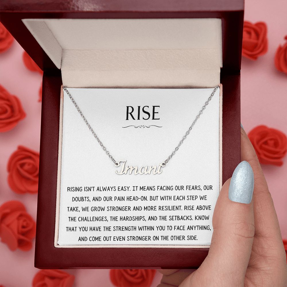 Rise Necklace - Personalized Name Necklace