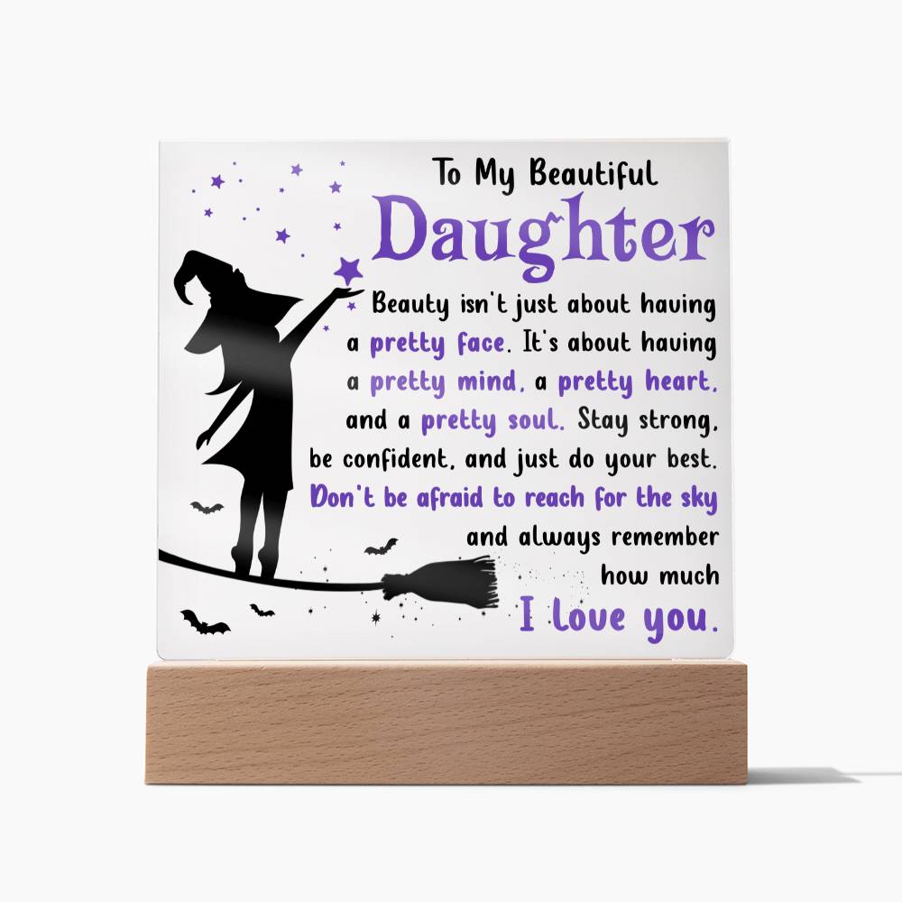 Pretty Soul - Halloween-Themed Acrylic Display Centerpiece For Daughter