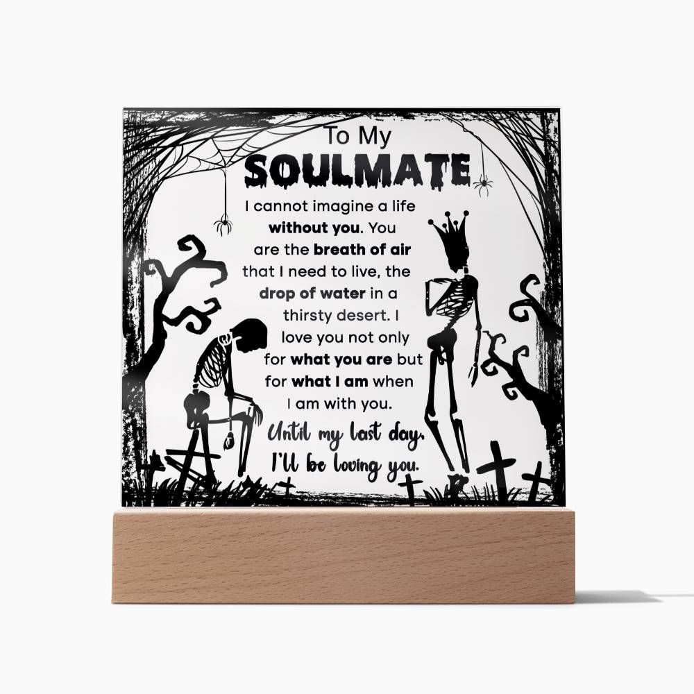 Breath Of Air - Halloween-Themed Acrylic Display Centerpiece For Soulmate