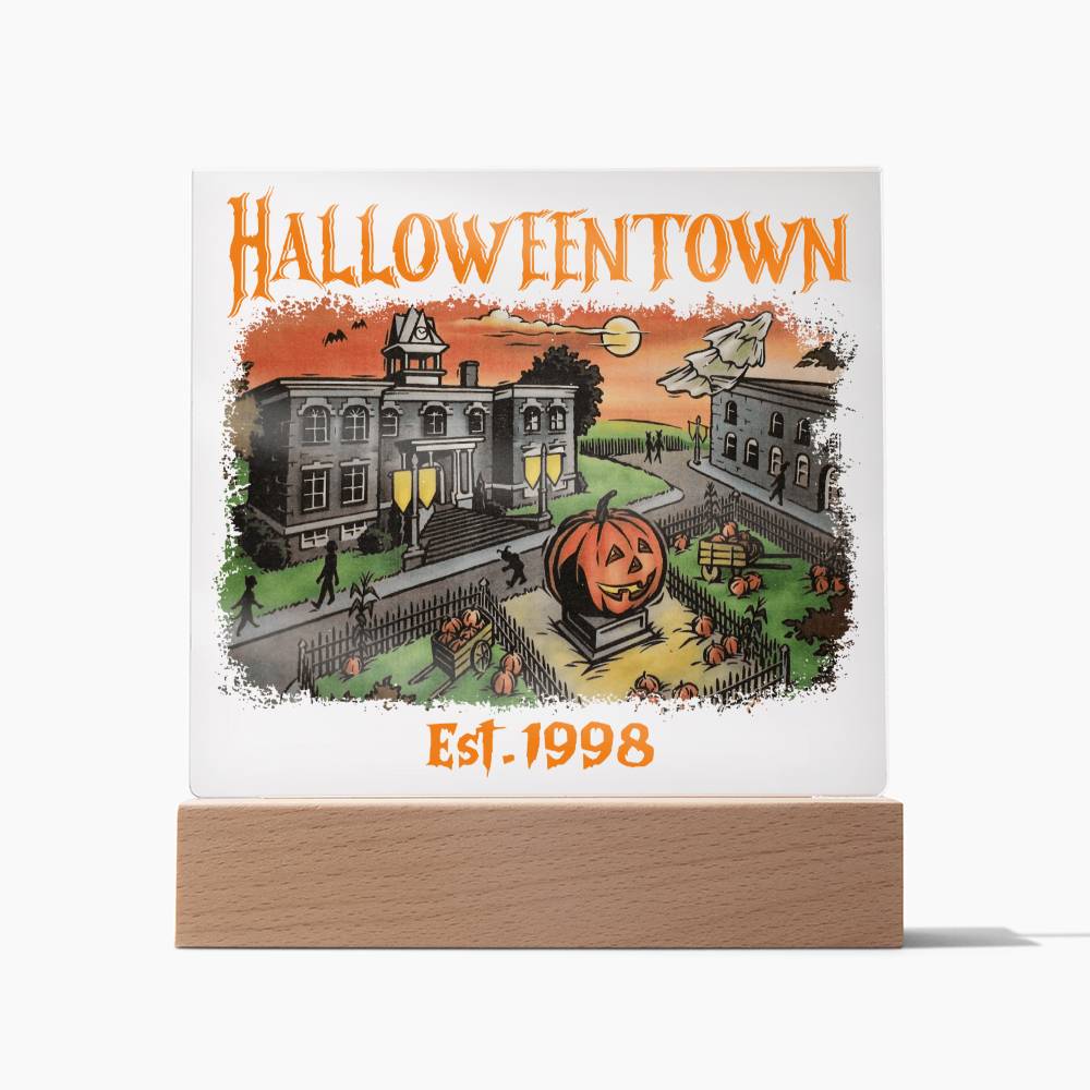 HalloweenTown Acrylic Display Centerpiece