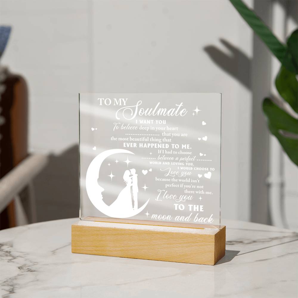 Deep In Your Heart - Acrylic Display Centerpiece For Soulmate
