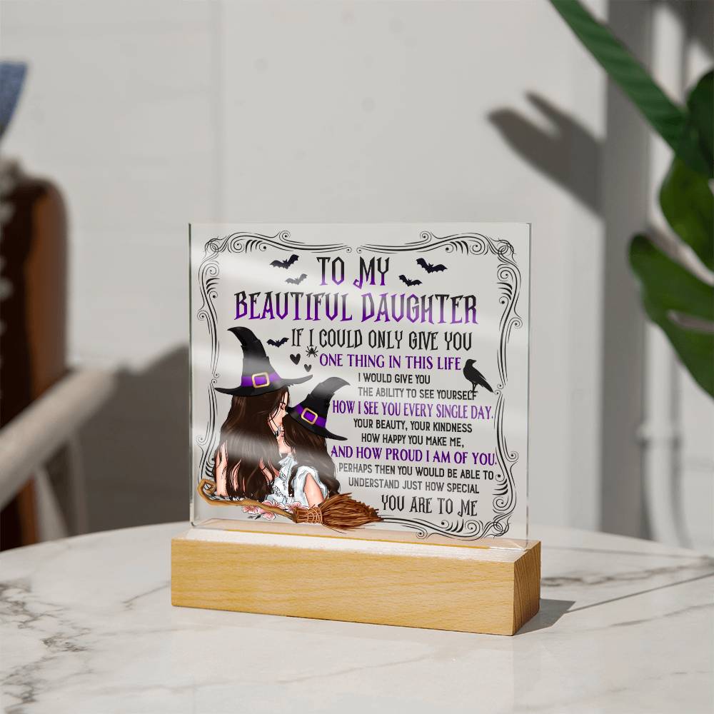 How Special You Are To Me - Halloween-Themed Acrylic Display Centerpiece For Daughter