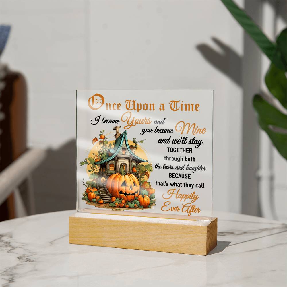 Tears And Laughter - Halloween-Themed Acrylic Display Centerpiece For Soulmate