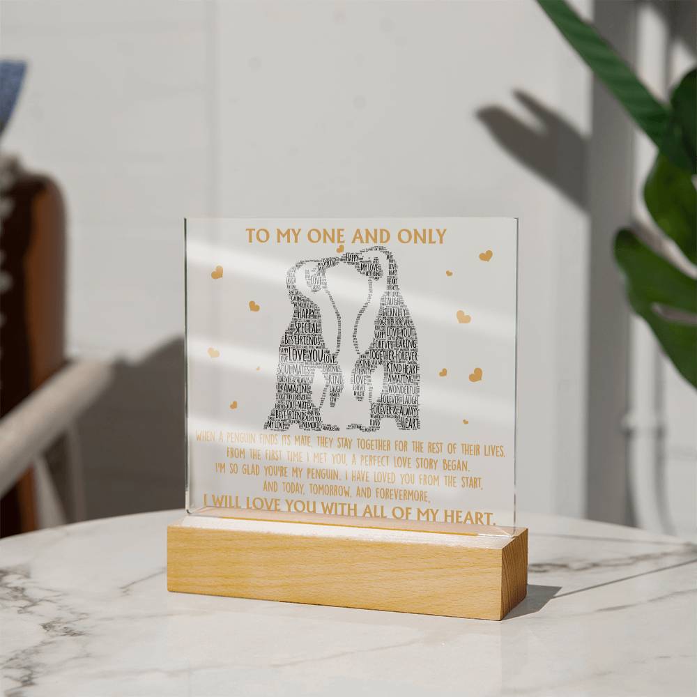 Perfect Love Story - Acrylic Display Centerpiece For Soulmate
