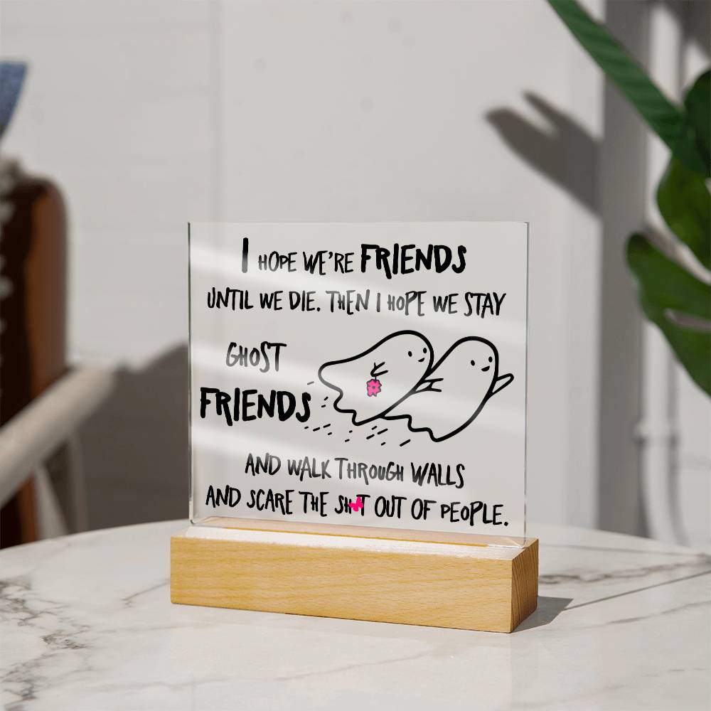 Ghost Friends - Halloween-Themed Acrylic Display Centerpiece