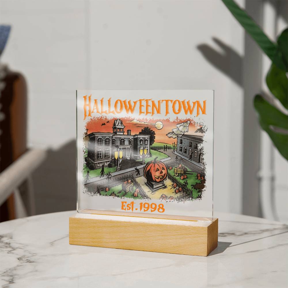 HalloweenTown Acrylic Display Centerpiece