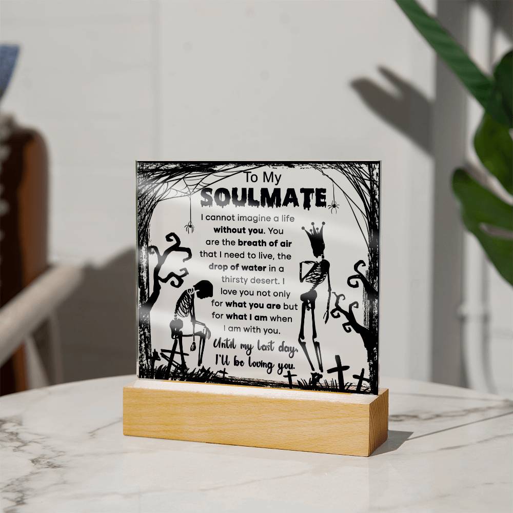 Breath Of Air - Halloween-Themed Acrylic Display Centerpiece For Soulmate