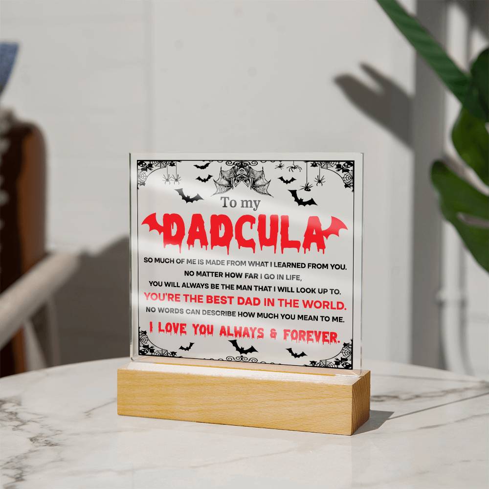 Dadcula - Halloween-Themed Acrylic Display Centerpiece For Dad
