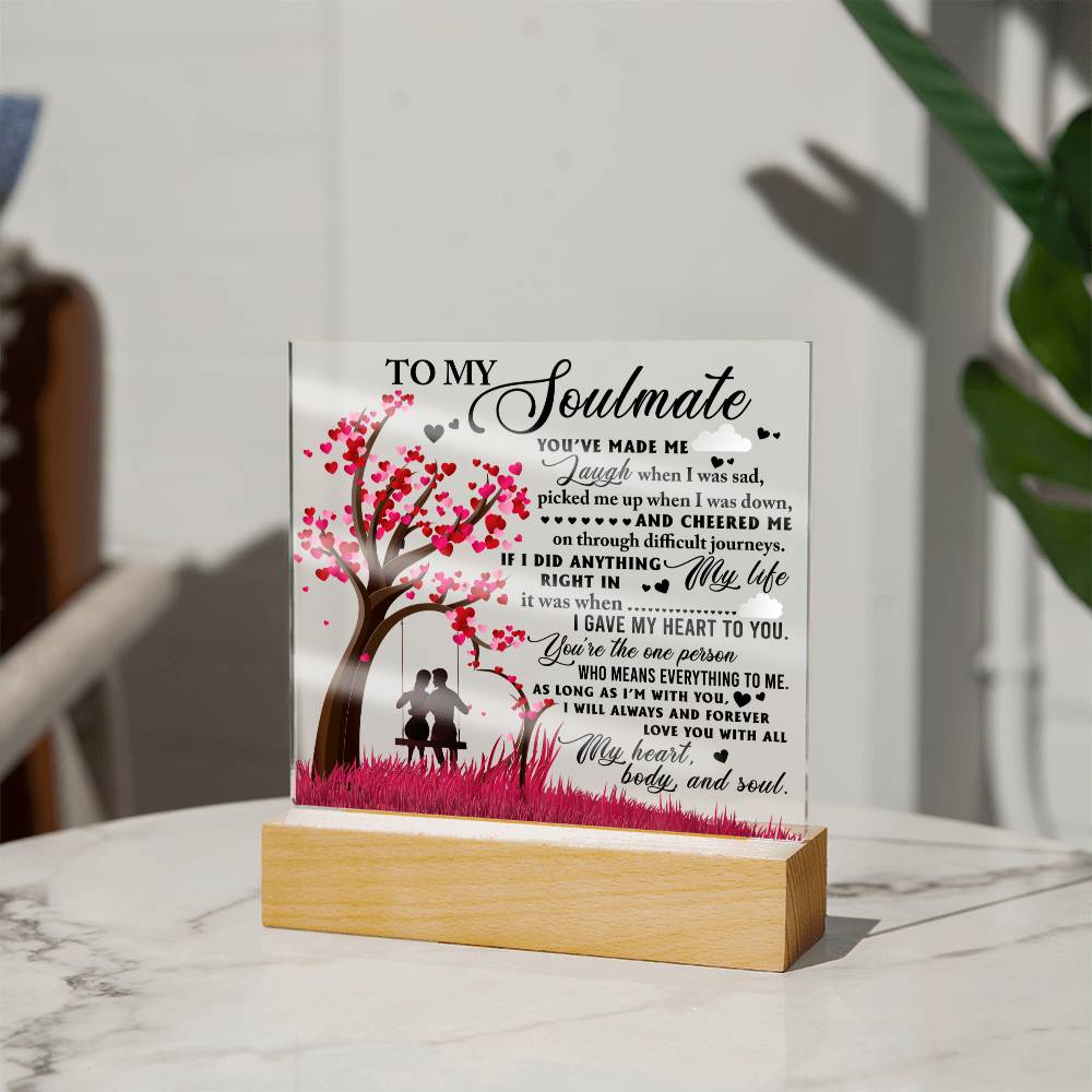 As Long As I'm With You - Acrylic Display Centerpiece For Soulmate
