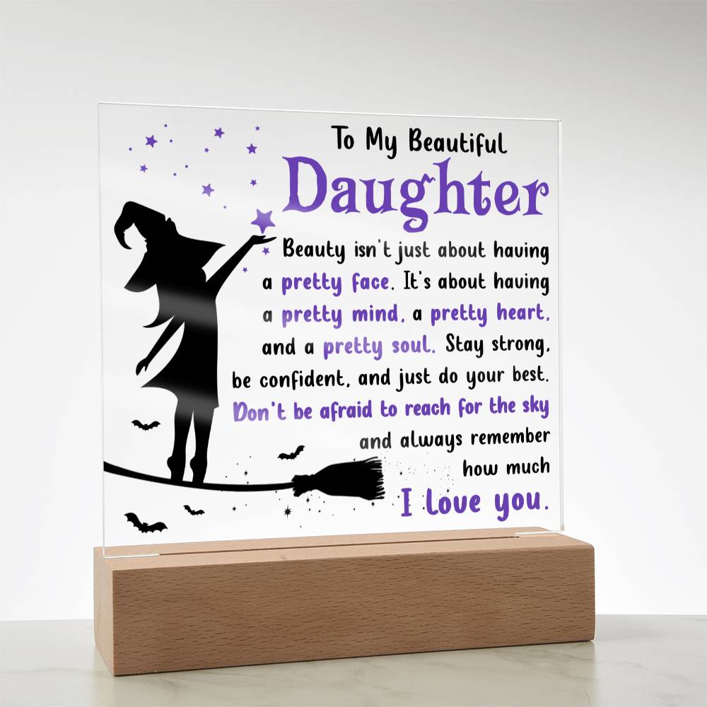Pretty Soul - Halloween-Themed Acrylic Display Centerpiece For Daughter