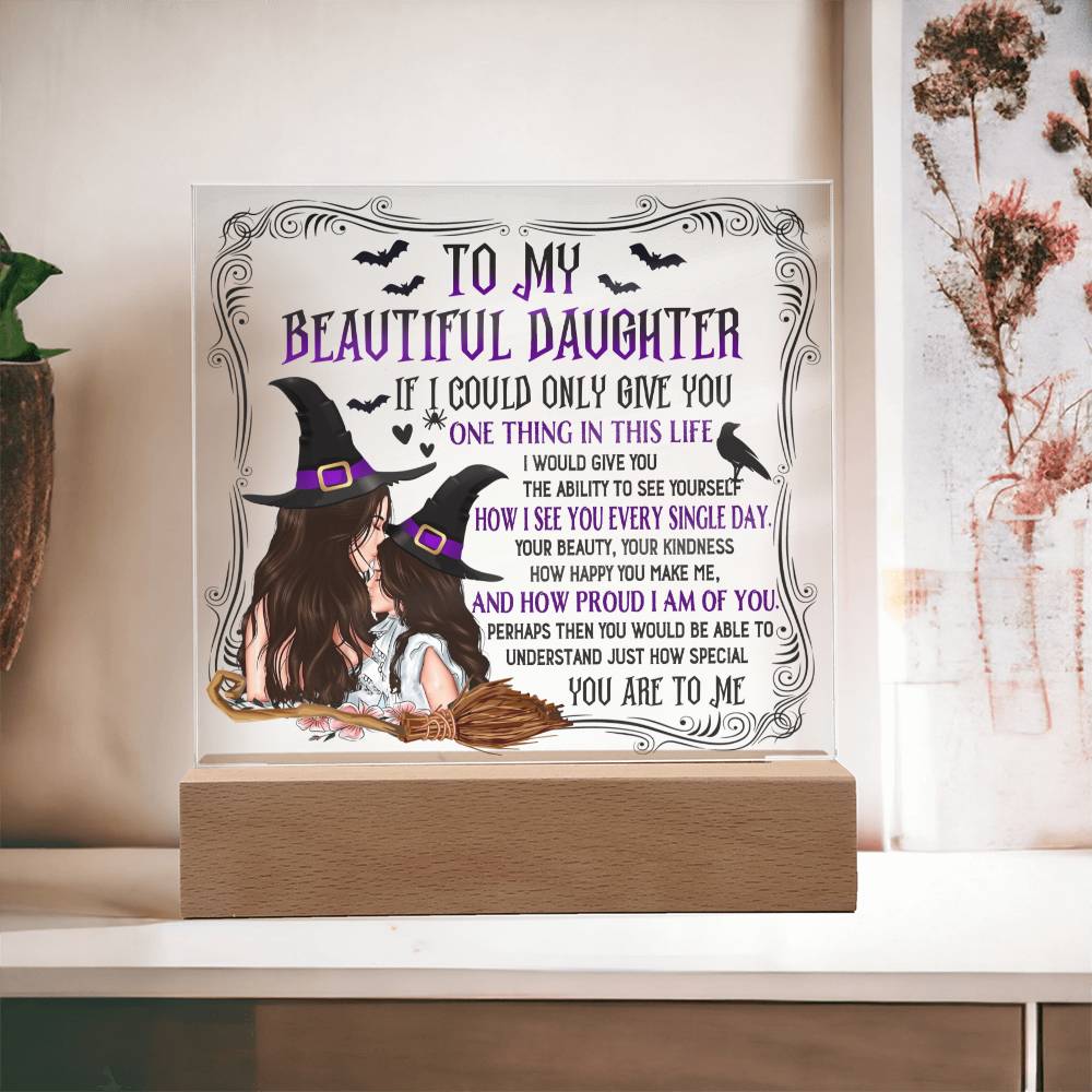 How Special You Are To Me - Halloween-Themed Acrylic Display Centerpiece For Daughter